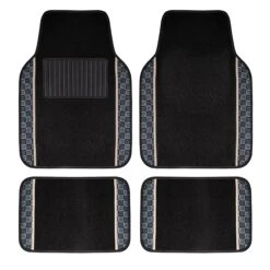 We Are Young Life Is Fun Print Non-Slip Carpet Floor Mats - Full Set Beige(We Are Young Life Is Fun Print Non Slip Carpet Floor Mats Full Set Beige)