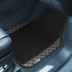 We Are Young Life Is Fun Print Non-Slip Carpet Floor Mats - Full Set Black(We Are Young Life Is Fun Print Non Slip Carpet Floor Mats Full Set Black) -FH Group lf10002 black 3 1