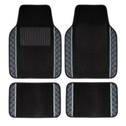 We Are Young Life Is Fun Print Non-Slip Carpet Floor Mats - Full Set Gray(We Are Young Life Is Fun Print Non Slip Carpet Floor Mats Full Set Gray)