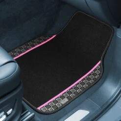 We Are Young Life Is Fun Print Non-Slip Carpet Floor Mats - Full Set Pink(We Are Young Life Is Fun Print Non Slip Carpet Floor Mats Full Set Pink) -FH Group lf10002 pink 3 1