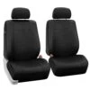 PU Leather Seat Covers - Front Set Black(Pu Leather Seat Covers Front Set Black)
