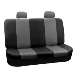 PU Leather Rear Seat Covers Gray / Black(Pu Leather Rear Seat Covers Gray Black)