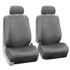 PU Leather Seat Covers - Front Set Gray(Pu Leather Seat Covers Front Set Gray)