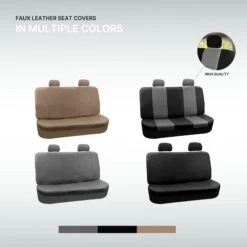 PU Leather Rear Seat Covers Gray(Pu Leather Rear Seat Covers Gray) 9 PU Leather Rear Seat Covers Gray(Pu Leather Rear Seat Covers Gray) -FH Group pu001 solid gray 113 5