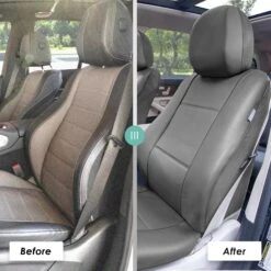 Premium PU Leather Seat Covers - Rear Gray(Premium Pu Leather Seat Covers Rear Gray) -FH Group pu002 solid gray 6 7d77a9f8 c982 4962 a320 c1762e76882e