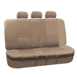 Premium PU Leather Seat Covers - Rear Tan(Premium Pu Leather Seat Covers Rear Tan)