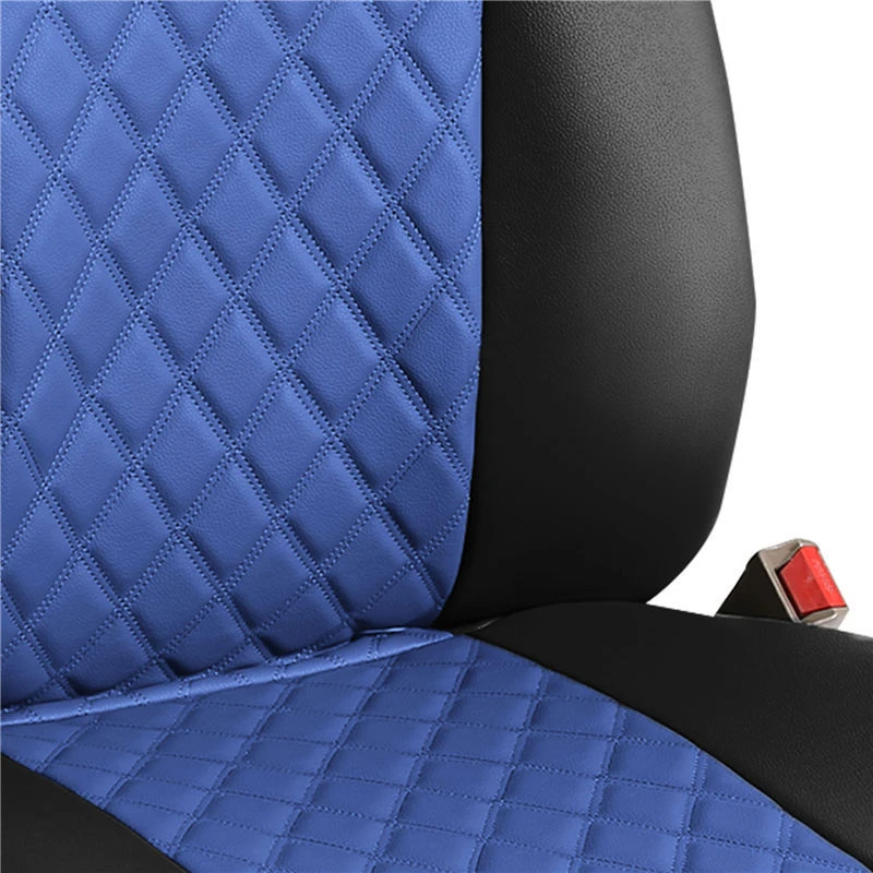 Quality Faux Leather Diamond Pattern Car Seat Cushions - Front Set Blue(Quality Faux Leather Diamond Pattern Car Seat Cushions Front Set Blue) 3 Quality Faux Leather Diamond Pattern Car Seat Cushions - Front Set Blue(Quality Faux Leather Diamond Pattern Car Seat Cushions Front Set Blue) - Image 3