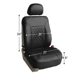 Quality Faux Leather Diamond Pattern Car Seat Cushions - Front Set Red(Quality Faux Leather Diamond Pattern Car Seat Cushions Front Set Red) -FH Group pu088zdimensions 9d4f1449 ee99 438d 8ef8 be1b75758aed