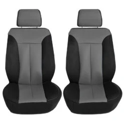 Apex90 Superior Faux Leather Car Seat Covers - Front Set Black(Apex90 Superior Faux Leather Car Seat Covers Front Set Black)