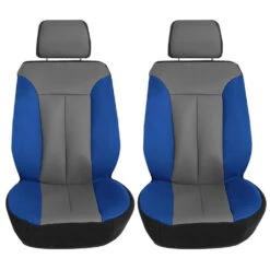 Apex90 Superior Faux Leather Car Seat Covers - Front Set Blue(Apex90 Superior Faux Leather Car Seat Covers Front Set Blue)