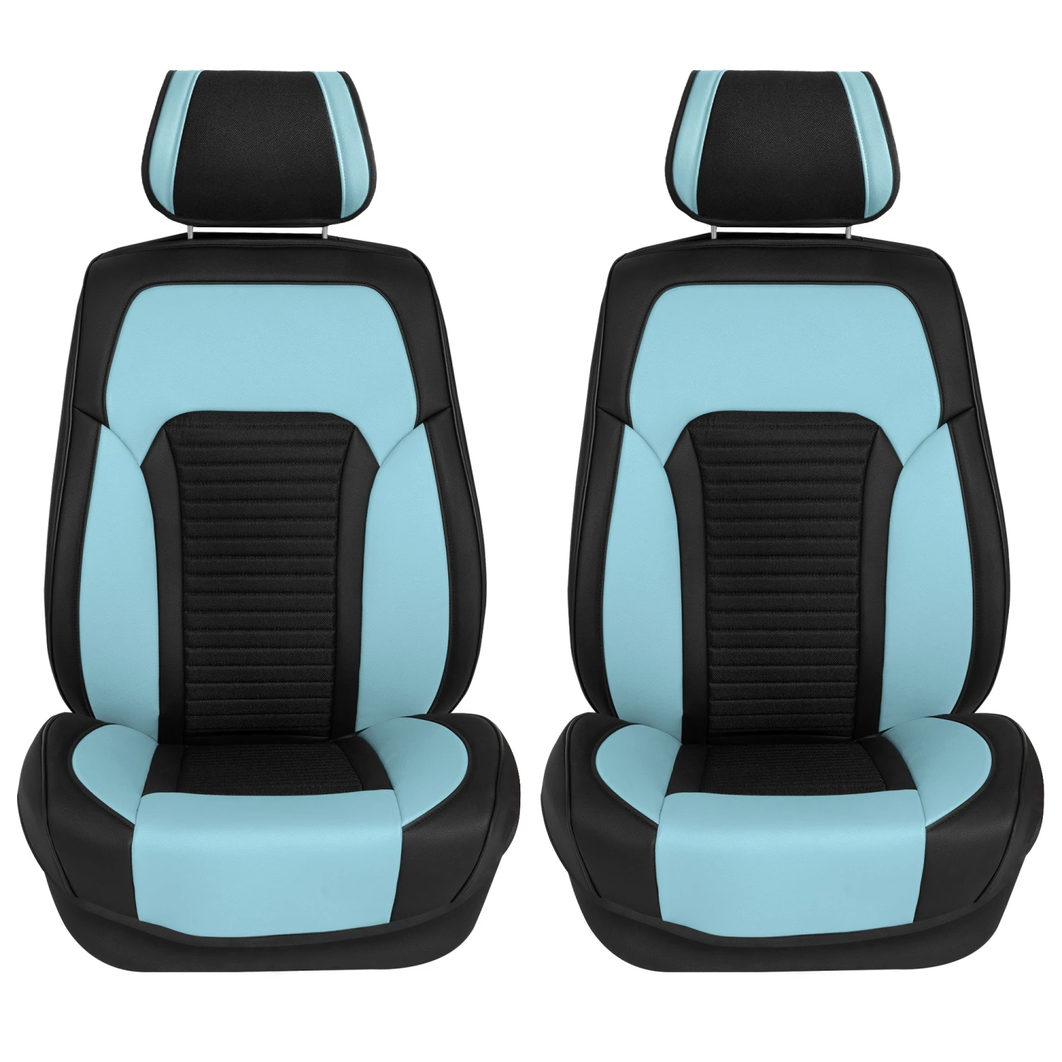 Tour19 Faux Leather 3D Mesh Seat Cushions - Front Set Blue(Tour19 Faux Leather 3d Mesh Seat Cushions Front Set Blue) 1 Tour19 Faux Leather 3D Mesh Seat Cushions - Front Set Blue(Tour19 Faux Leather 3d Mesh Seat Cushions Front Set Blue)