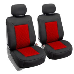 Neosupreme Deluxe Quality Car Seat Cushions - Front Set Red(Neosupreme Deluxe Quality Car Seat Cushions Front Set Red)