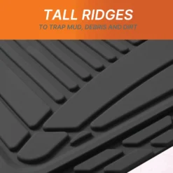 Classic Symmetrical Car Floor Mats - Full Set Black(Classic Symmetrical Car Floor Mats Full Set Black) 13 Classic Symmetrical Car Floor Mats - Full Set Black(Classic Symmetrical Car Floor Mats Full Set Black) -FH Group tm9003 black 6