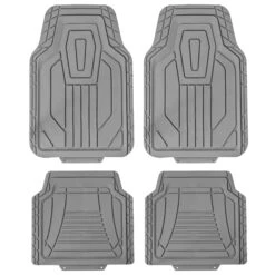 Classic Symmetrical Car Floor Mats - Full Set Gray(Classic Symmetrical Car Floor Mats Full Set Gray)