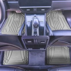 Classic Symmetrical Car Floor Mats - Full Set Gray(Classic Symmetrical Car Floor Mats Full Set Gray) 10 Classic Symmetrical Car Floor Mats - Full Set Gray(Classic Symmetrical Car Floor Mats Full Set Gray) -FH Group tm9003gray 3
