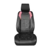 Bionic70 Deluxe Faux Leather Car Seat Covers With Contrast Stitching - Front Set Pink(Bionic70 Deluxe Faux Leather Car Seat Covers With Contrast Stitching Front Set Pink)