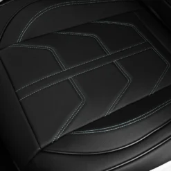 Bionic70 Deluxe Faux Leather Car Seat Covers With Contrast Stitching - Front Set Blue(Bionic70 Deluxe Faux Leather Car Seat Covers With Contrast Stitching Front Set Blue) -FH Group tp70002 blue 5