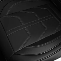 Bionic70 Deluxe Faux Leather Car Seat Covers With Contrast Stitching - Front Set Gray(Bionic70 Deluxe Faux Leather Car Seat Covers With Contrast Stitching Front Set Gray) 12 Bionic70 Deluxe Faux Leather Car Seat Covers With Contrast Stitching - Front Set Gray(Bionic70 Deluxe Faux Leather Car Seat Covers With Contrast Stitching Front Set Gray) -FH Group tp70002 gray 5