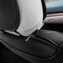 Bionic70 Deluxe Faux Leather Car Seat Covers With Contrast Stitching - Front Set Gray(Bionic70 Deluxe Faux Leather Car Seat Covers With Contrast Stitching Front Set Gray) 13 Bionic70 Deluxe Faux Leather Car Seat Covers With Contrast Stitching - Front Set Gray(Bionic70 Deluxe Faux Leather Car Seat Covers With Contrast Stitching Front Set Gray) -FH Group tp70002 gray 6