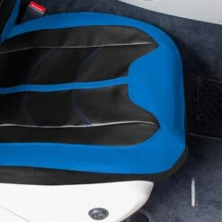 TLH Universal Fit Car Seat Cover - Full Set Of Automotive Faux Leather Seat Covers Blue(Tlh Universal Fit Car Seat Cover Full Set Of Automotive Seat Covers Blue) -FH Group tp70007 blue 5