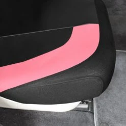TLH Universal Fit Car Seat Cover - Full Set Of Automotive Faux Leather Seat Covers Pink(Tlh Universal Fit Car Seat Cover Full Set Of Automotive Seat Covers Pink) -FH Group tp70007 pink 8