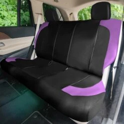 TLH Universal Fit Car Seat Cover - Full Set Of Automotive Faux Leather Seat Covers Purple(Tlh Universal Fit Car Seat Cover Full Set Of Automotive Seat Covers Purple) 10 TLH Universal Fit Car Seat Cover - Full Set Of Automotive Faux Leather Seat Covers Purple(Tlh Universal Fit Car Seat Cover Full Set Of Automotive Seat Covers Purple) -FH Group tp70007 purple 3