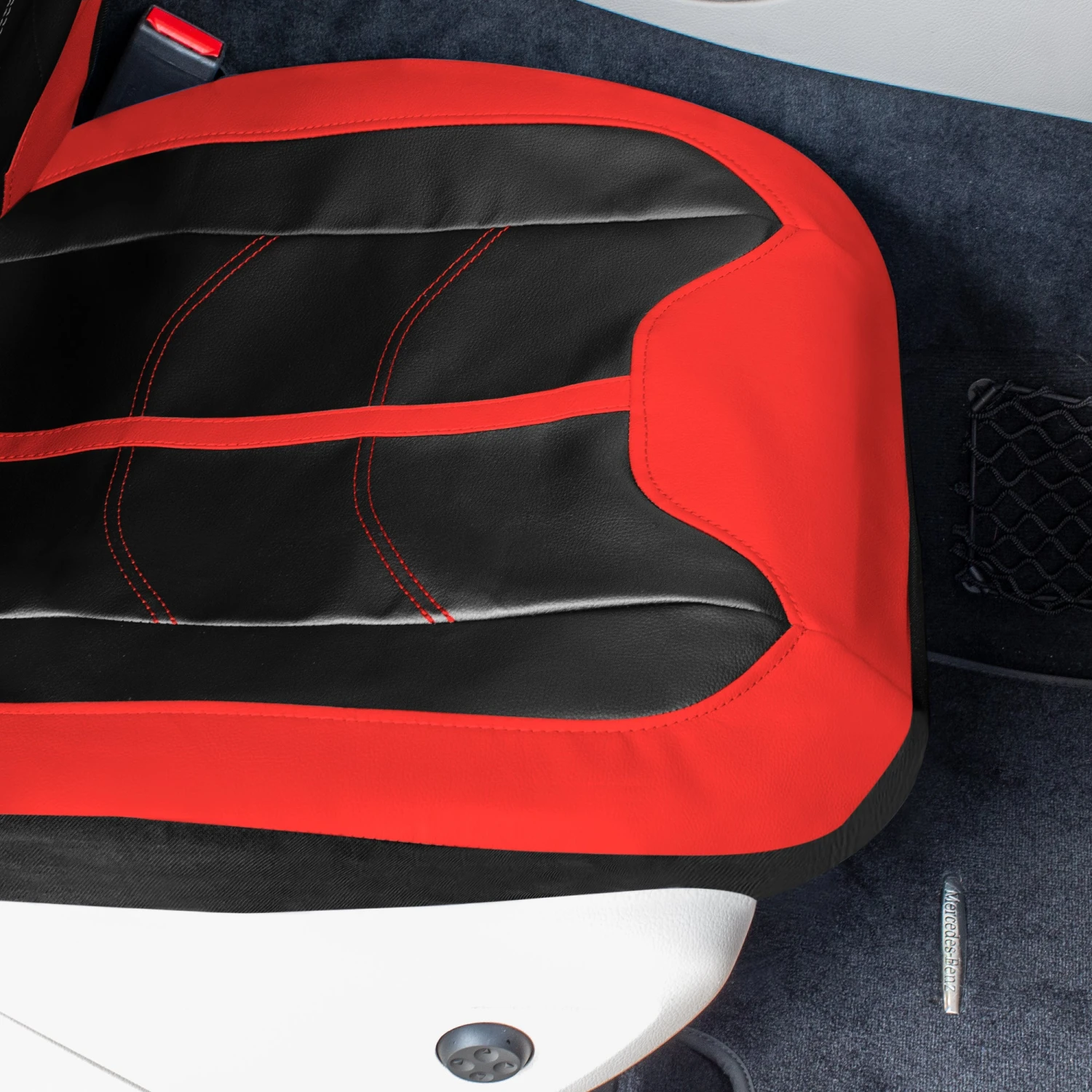 TLH Universal Fit Car Seat Cover - Full Set Of Automotive Faux Leather Seat Covers Red(Tlh Universal Fit Car Seat Cover Full Set Of Automotive Seat Covers Red) 5 TLH Universal Fit Car Seat Cover - Full Set Of Automotive Faux Leather Seat Covers Red(Tlh Universal Fit Car Seat Cover Full Set Of Automotive Seat Covers Red) - Image 5