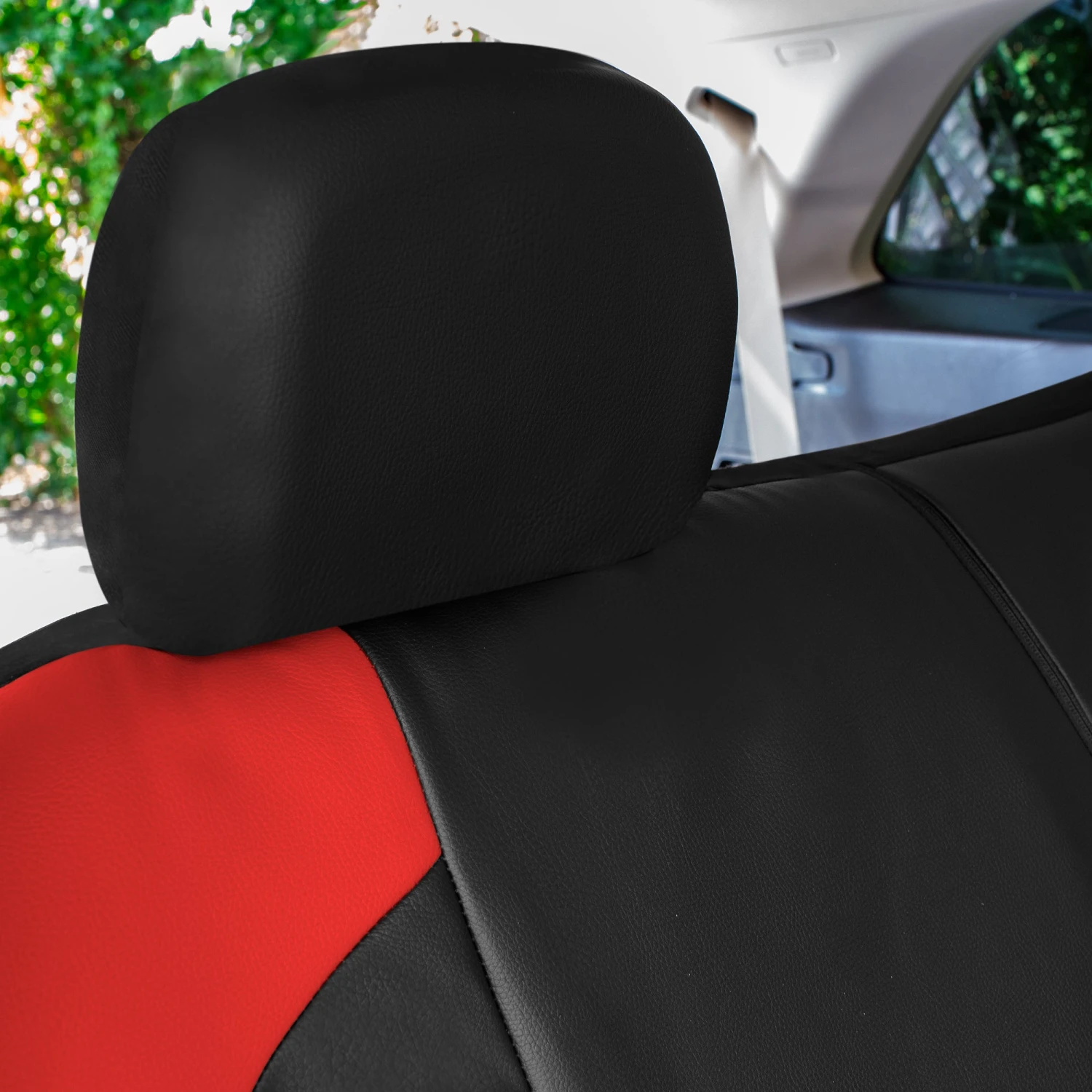 TLH Universal Fit Car Seat Cover - Full Set Of Automotive Faux Leather Seat Covers Red(Tlh Universal Fit Car Seat Cover Full Set Of Automotive Seat Covers Red) 7 TLH Universal Fit Car Seat Cover - Full Set Of Automotive Faux Leather Seat Covers Red(Tlh Universal Fit Car Seat Cover Full Set Of Automotive Seat Covers Red) - Image 7